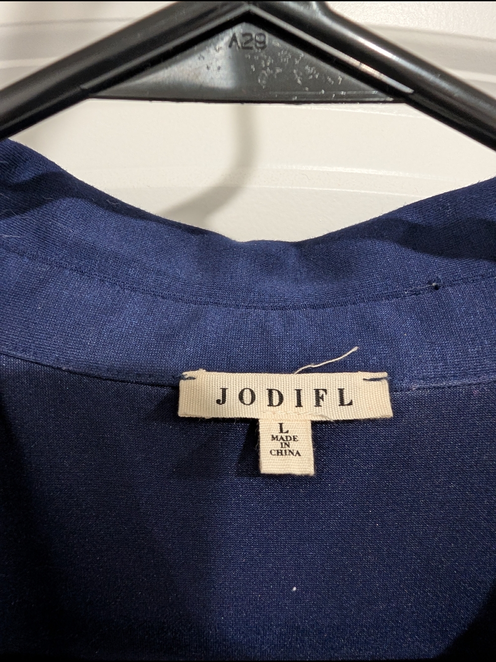 JODIFL Navy Polo Tunic Dress Size L - Picture 5 of 5